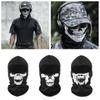 Skull Print Bicycle Balaclava Windproof Head Neck Warmer Bicycle Helmet Liner  Winter Activities