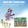4 шт./набор рыболовных крючков с пружинной кормушкой для карпа, не спутывающая прочная зеленая леска с металлическими колючками, рыболовный крючок, аксессуары для ловли карпа