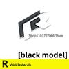 Volkswagen  MK4 Metal Logo R Emblem Letters Car Front Grille Badge Rear Trunk Sticker For Volkswagen GolfR Tiguan Tiguan Allspace Passat Variant