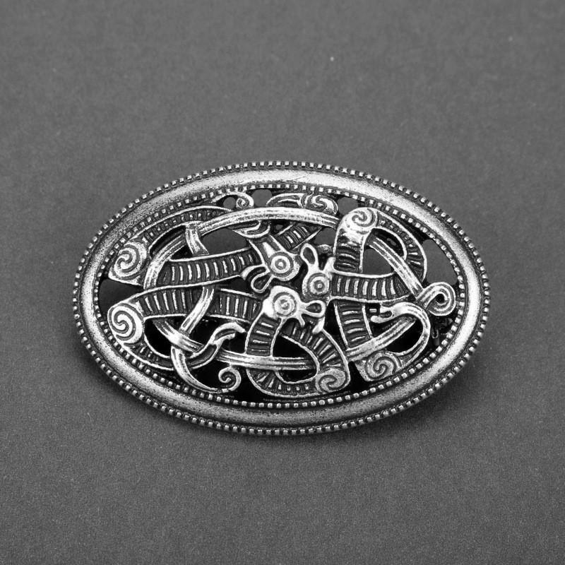 Nordic Viking Shield Pendant With Antique Alloy Design Vintage Brooch For Travel Gifts