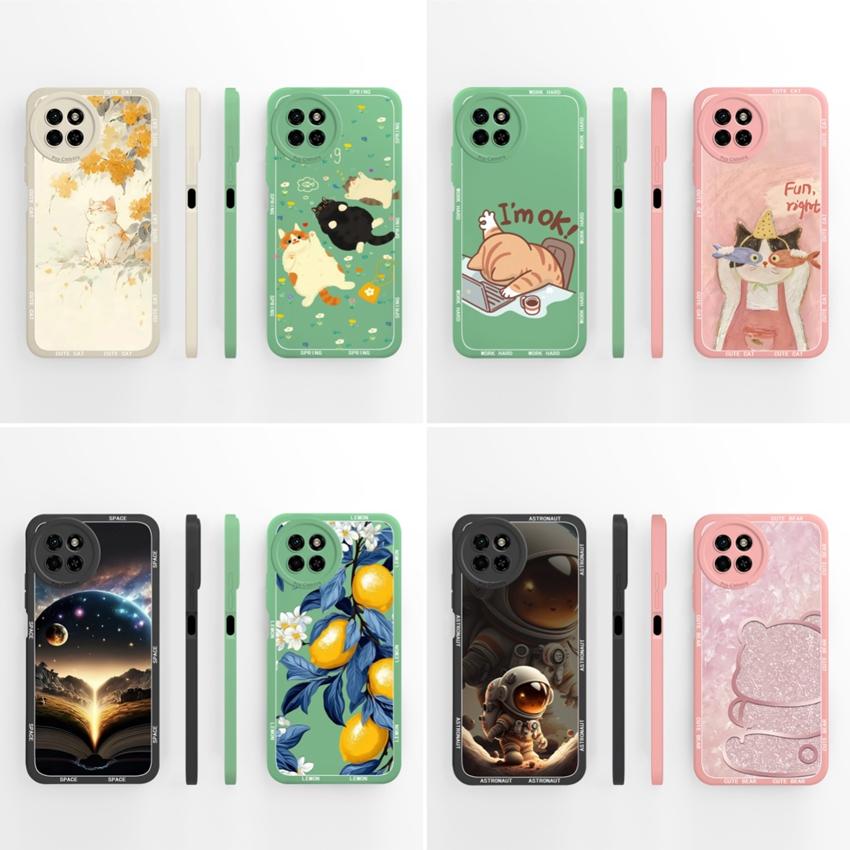 Для itel S23 S24 S25 P55 P65 A70 A80 Чехол для телефона с милым котом, защита камеры, жидкий силикон, высокое качество, защита от отпечатков пальцев, чехол для itel, бампер, capa