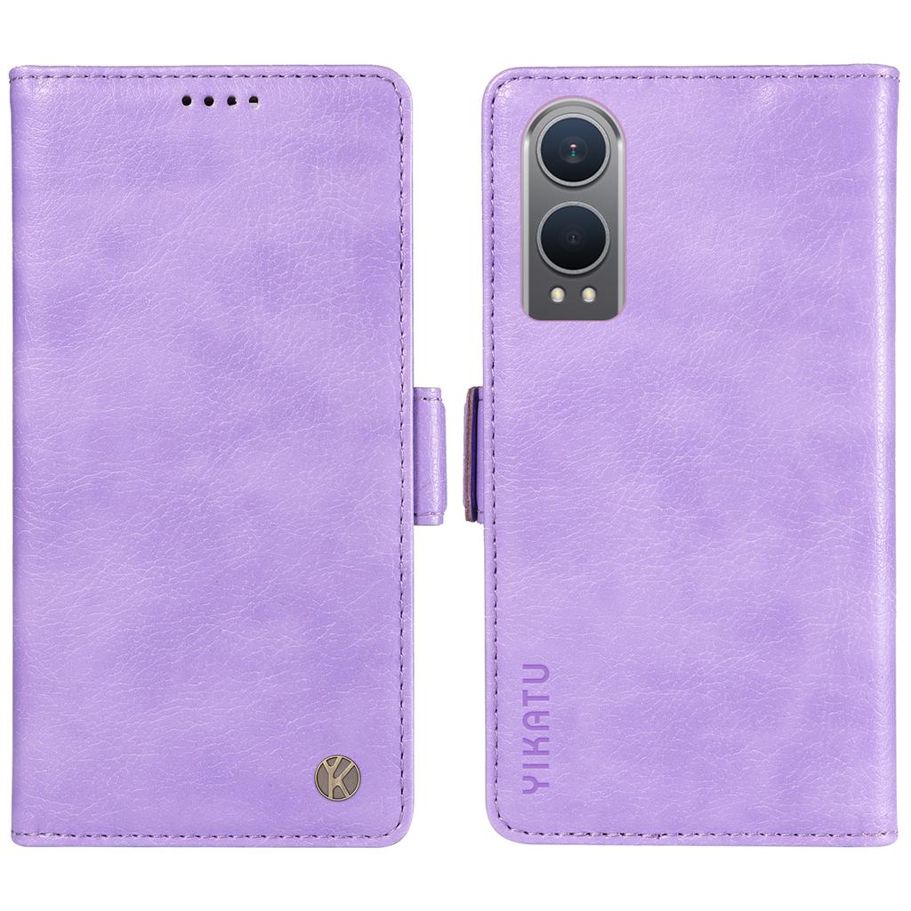 YIKATU YK-007 For OnePlus Nord CE4 Lite 5G/Oppo K12x 5G (China) Wallet Case Litchi Grain Leather Phone Protective Cover