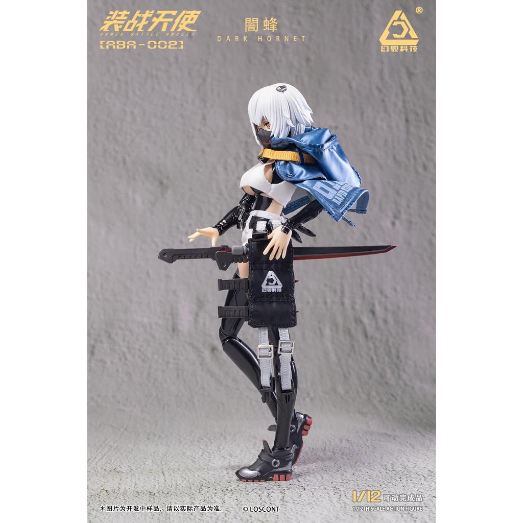 LOSCONT Armed Battle Angels Series ABA 002 Dark Hornet 1/12 Scale PVC/ABS/POM Cloth Painted Action Figure