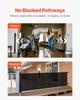 Retractable Baby Gate, Extends to 3050 mm Extra Wide, 980 mm Tall, with Reinforced Fiberglass Strips, Avoids Crawling Through, Mesh Dog Gate for