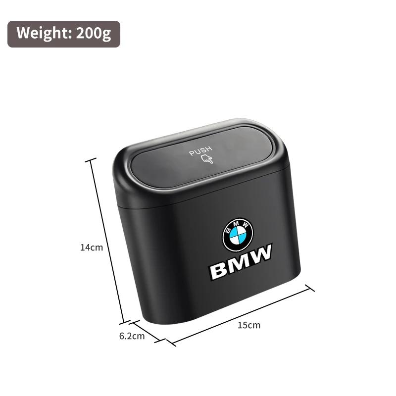 Hot 2025 Car Trash Can Hanging Garbage Bin Pressing Box With Lid For BMW X3 X5 M5 M3 E46 E90 E60 F10 E39 F30 E36 G30 E87 E70 E91
