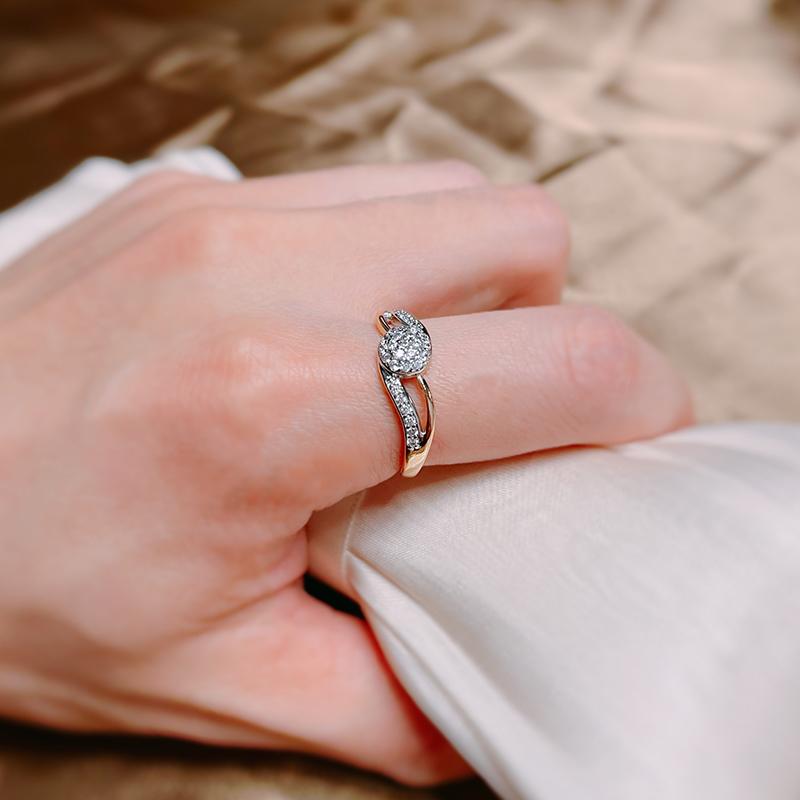 Роскошное обручальное свадебное кольцо, микро-восковая инкрустация, натуральный циркон, розовое золото с цветными кольцами для женщин, винтажные украшения