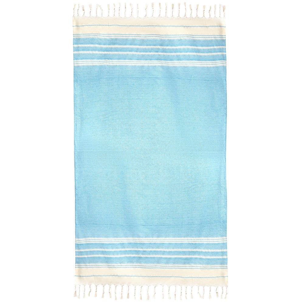 100% Cotton Knit Large Oversized Turkish Beach Towel Sand-Free Woven Pattern Custom for Children Swim Cover up