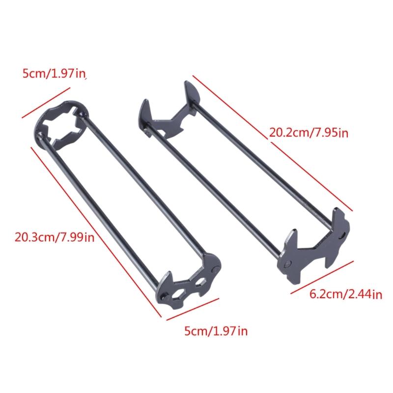 2 шт. многофункциональный инструмент для ремонта сантехники, желоба, ключ для раковины, ключ для крана для раковины, ключ для сантехнических труб, гаечный ключ для ванной комнаты, инструмент