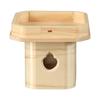 Namukumachan Kobo Sanpo (Sanpo) 6 inches (18.5cm wide x 14.5cm high) Three-sided Hinoki (Japanese cypress) Made in Japan Shinto Shrine, Shinto