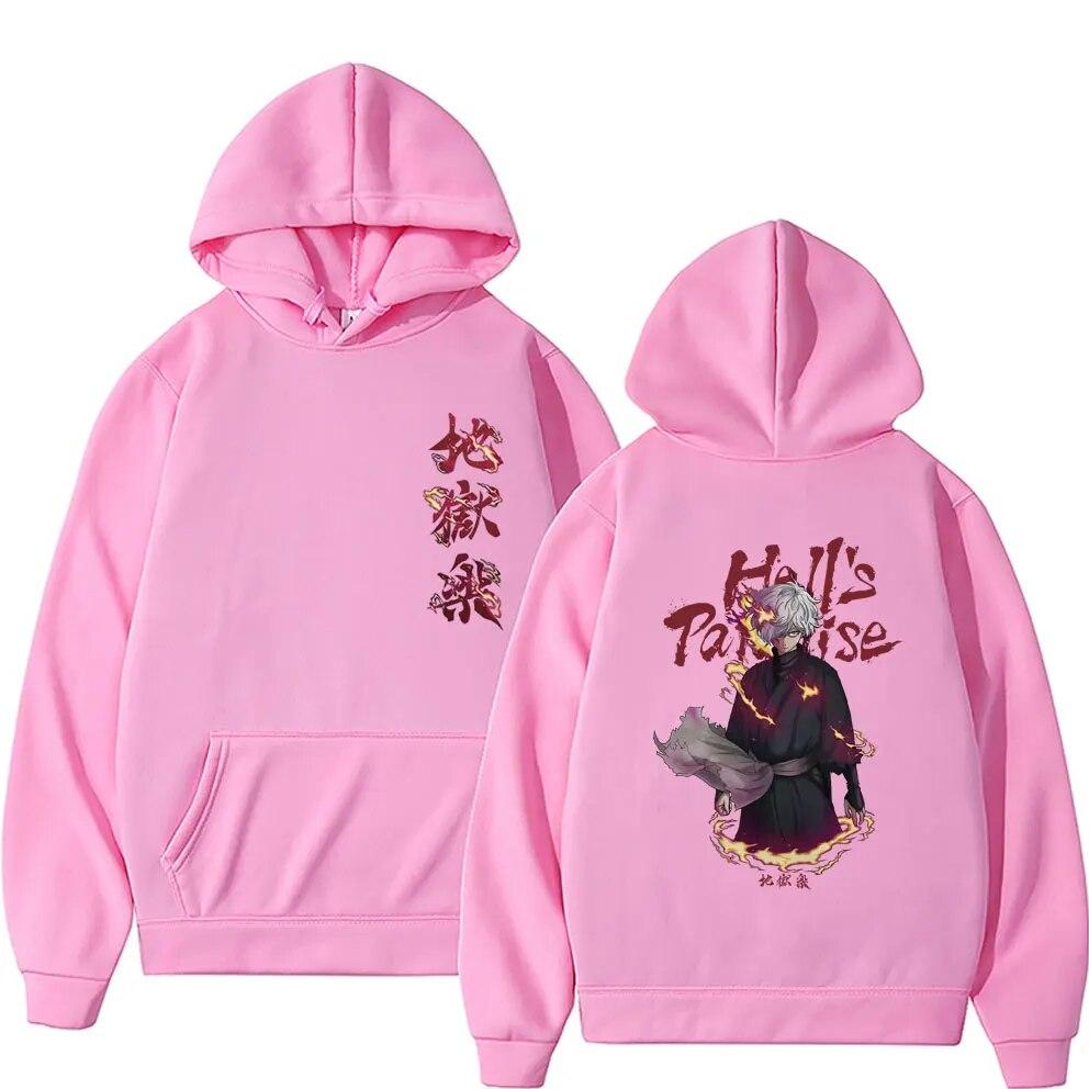Аниме «Адский рай» Jigokuraku Gabimaru Толстовка с рисунком унисекс Большие толстовки осень-зима унисекс флисовые хлопковые толстовки