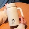 1000ml Large Capacity Thermos Cup for Women, 316 Stainless Steel Student Water Cup, High-Looking, Portable Cup with Handle for Men