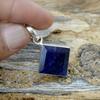 Genuine Raw Blue Sapphire Gemstone 925 Sterling Silver Pendant, Handmade Unique Gift Pendant