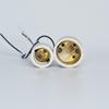 Led Light Ceramic Screw Heat Resistant Adapter Home Use Socket Round For E14 Bulb Base E27 Lamp Holder With Cable