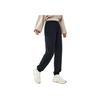 Anta Comfortable Casual Solid Color Long Knit Sports Pants Women Bottoms Black 162438306-1