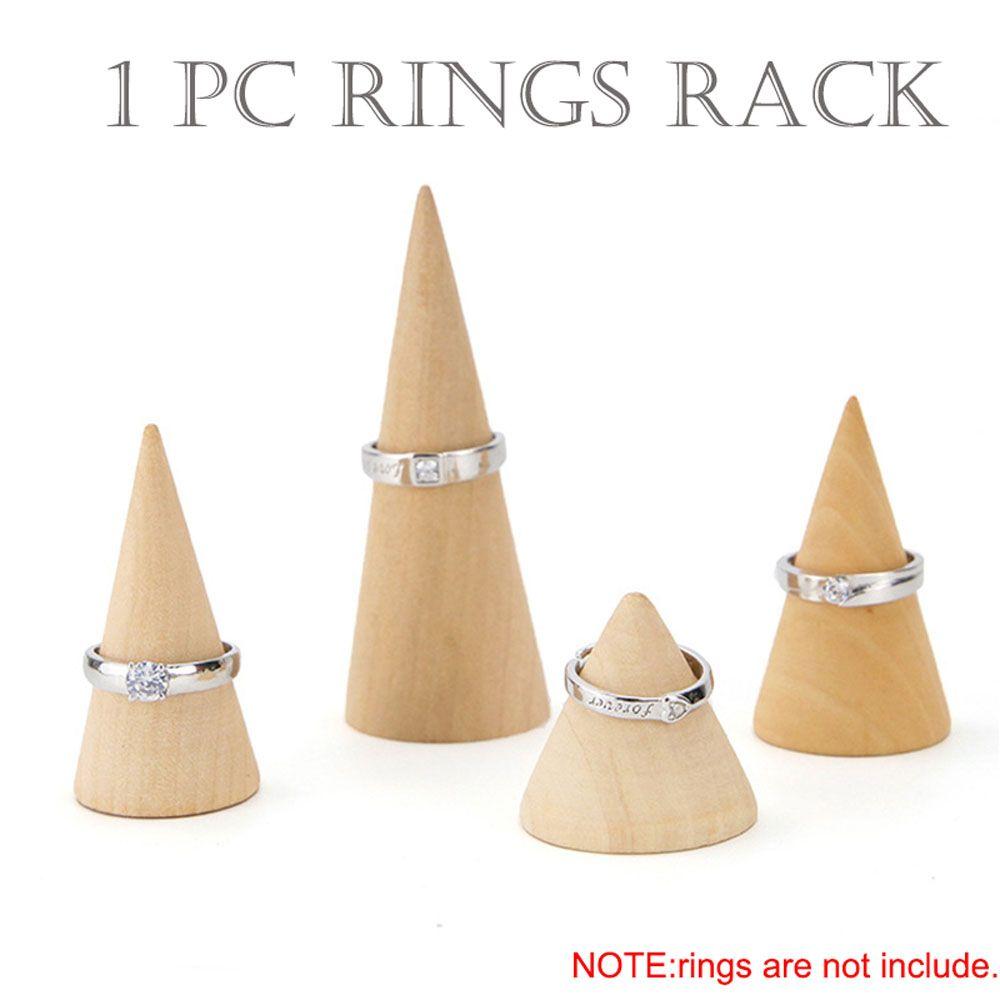 Дизайнерская неокрашенная подставка в форме конуса для хранения ювелирных изделий, стойка для колец, держатель для колец, органайзер