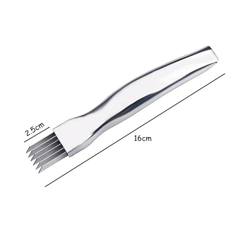 Kitchen Shred Silk The Knife Stainless Steel Chopped Green Onion Knife Curved Handle Food Speedy Chopper Green Onion