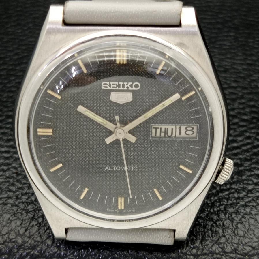 USED CLASSIC MENS SEIKO 5 JAPAN AUTOMATIC 7009A ORIGINAL DIAL WATCH A416122-2 R10621f-a416122