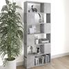 VidaXL Bookcase-Room Divider Concrete Grey 80x24x186 Cm