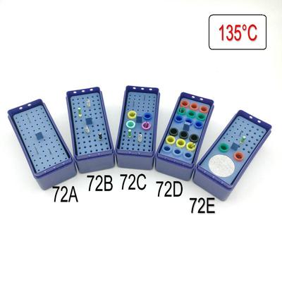 1 шт., 72 отверстия, стоматологическая автоклавируемая эндо-бокс для боров, римеров и гуттаперчевых точек, эндодонтическая коробка, эндодонтический держатель, инструмент для стоматолога