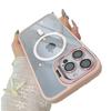 Highend Luxury Quality Magnetic Shockproof Phone Case For iPhone 16 15 14 13 12 11 Pro Max For Magsafe Funda Stand Glass Lens Protector Cover