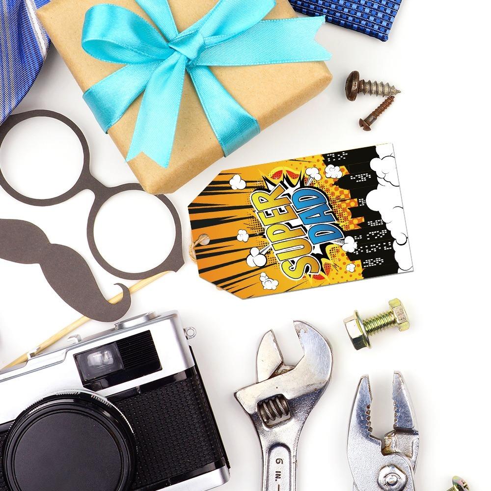 Colorful Neckties Hanging Label Paper Father's Day Ornament Father's Day Tie Tag  Party Favors