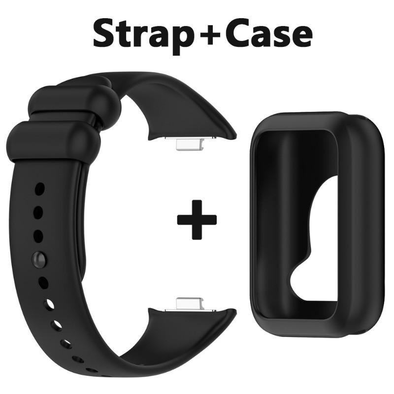 Силиконовый ремешок для часов + чехол для Xiaomi MiBand 9Pro Smart Watch Strap Watchband Shell For Mi Band 9 Pro Sport Bracelet Wristband