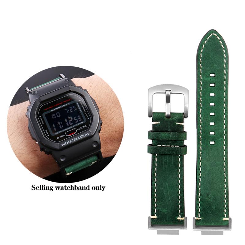 DW-5600 Винтажный кожаный ремешок для часов G-SHOCK Casio DW5600 GW-B5600 GW-M5610 GA 110 120 GA2100 Браслет Ремешок для часов