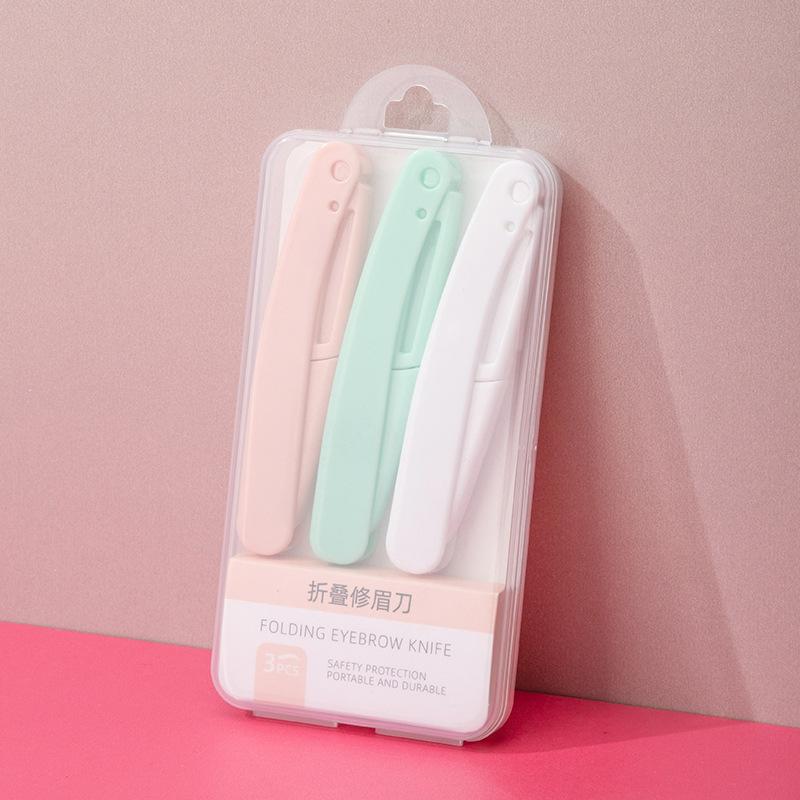 Профессиональная безопасная складная бритва для бровей для женщин – прецизионный триммер, устойчивый к царапинам, подходит для новичков, сменные лезвия