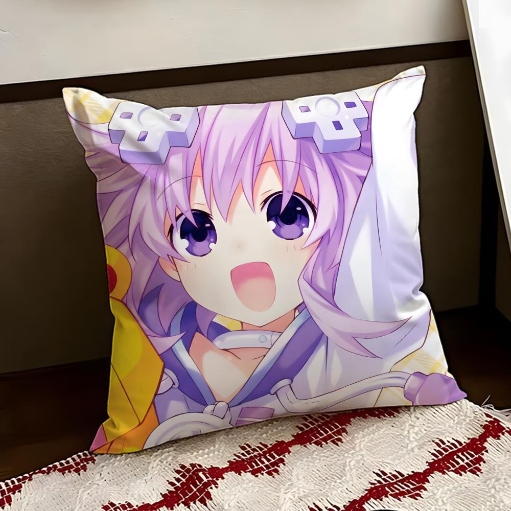 Hyperdimension Neptunia Милая Наволочка Двусторонняя Мягкая Прочная Наволочка для Подушки Дом Автомобиль Многоцелевое Использование для Повседневного Комфорта