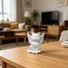 3D-печатная скульптура Ангела-Кота, Милая фигурка кошки, Крылатый кот, Настольное украшение для дома и офиса, Кошачье украшение для разных случаев, Подарок