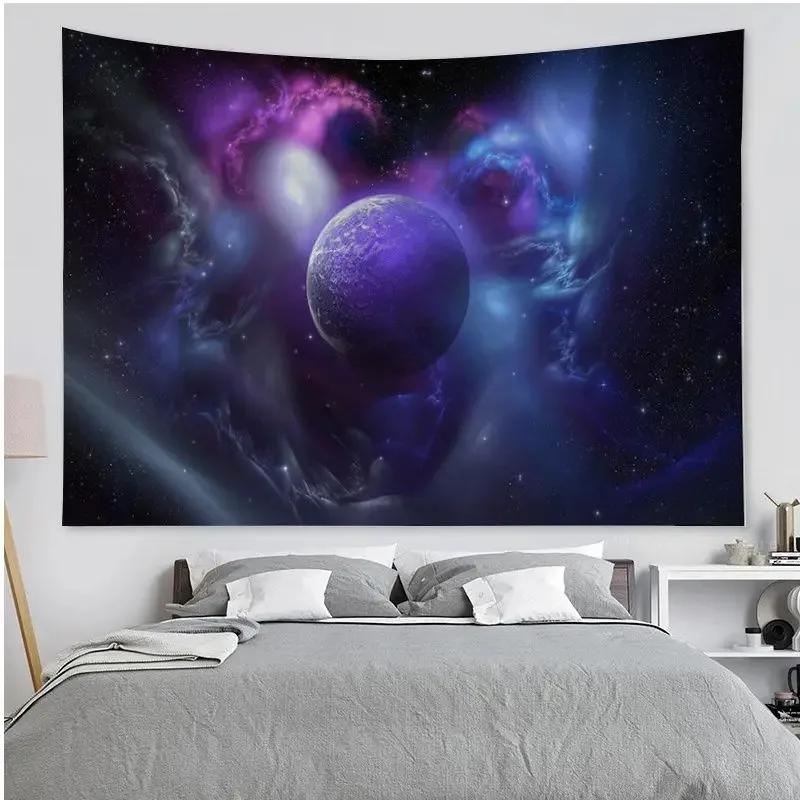 Спальня Гостиная Гобелен Вселенная Планета Красочный Гобелен Мода Домашнее Украшение