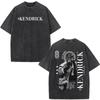 Rapper Kendrick Lamar DAMN Washed T-shirts Men's Women Clothing Fashion Vintage Casual Oversized Short Sleeve T Shirt Streetwear