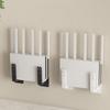 Hot Selling Versatile Wall-Mounted Router & Set-Top Box Holder - No-Drill Multi-Purpose Storage Shelf With Practical Hooks