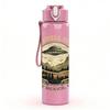 1PC Vintage Mountain Badge Logo Print 750ml Color Plastic Sports Water Bottle Leakproof Flip Straw Lid Suitable for Sports Office Home Use