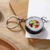 Car Keychains Simulation Food Key Chain Bag Pendant PVC Keychain Unique Sushi Pendant  Gift