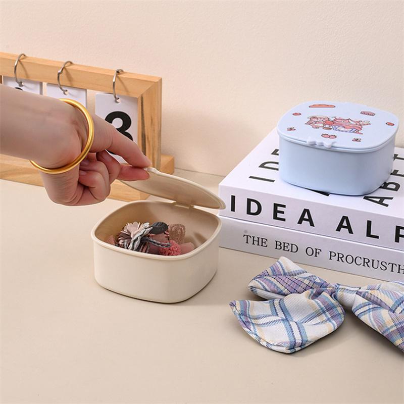 Ювелирные изделия Заколка для волос Повязка для волос Коробка для хранения Штабелируемый Органайзер для хранения мелочей С крышкой Пылезащитный Чехол для хранения Домашний органайзер