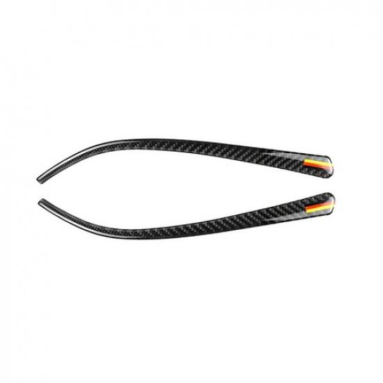 New 2x Carbon Fiber Rearview Mirror Anti-Rub Trim Sticker For BMW X1 E84 2011-15