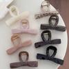 Volume of Hair Into the ~ Fashion Retro Thickened Acrylic Bow Large Grab Clip Simple Plate Hair Clip Shark Clip Leading Fashion