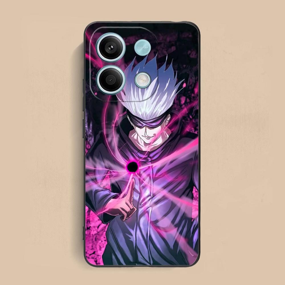 Jujutsu Kaisen Satoru Gojo Phone Case for Xiaomi Redmi 15 14 13 12 A5 3 2 1 C Plus 4G 5G Colorful Printing Cover Cover Pretty