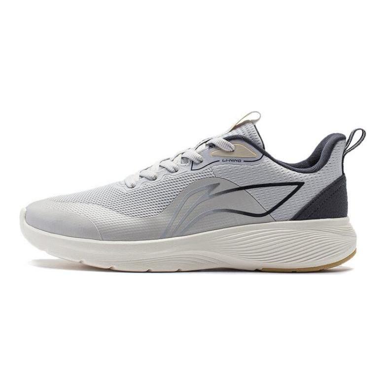 Li Ning Кроссовки для легкого бега Мужские Низкие Черно-серые Белые ARST063-4