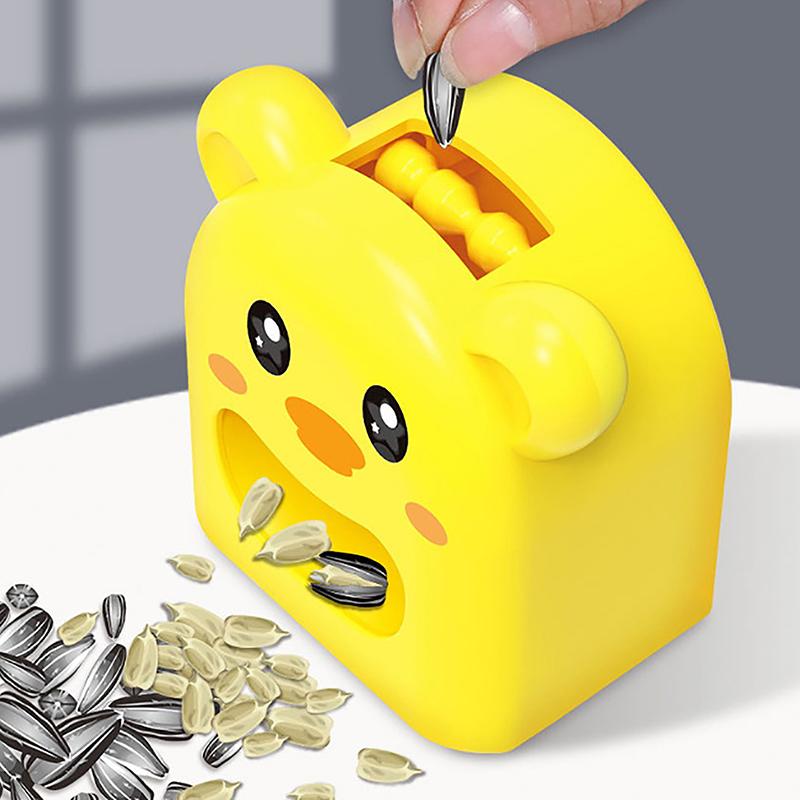 Овощечистка для семян подсолнечника, автоматическая машина для очистки семян подсолнечника, мультяшная чувствительная открывалка для дыни, безопасная для защиты зубов