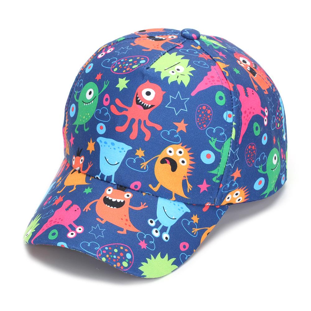 Children's Cartoon Animal Baseball Caps - Spring/autumn - Boys' Cute Beanie Hats - Girls' Sun Hats