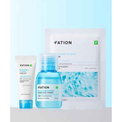 Fation Гидро-глюкозный набор для тестирования 3 типа 20 мл Тоник+5 мл Крем+1 Маска