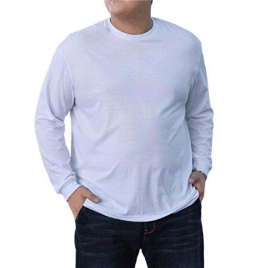 Осень-зима мужская футболка однотонная с длинными рукавами с круглым вырезом уличная одежда больших размеров свободный пуловер с манжетами в рубчик для улицы