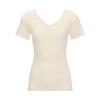 Triumph Cotton Mesh Innerwear Sleeve Top 1595 Size L 100% 5300, 3/4 (White),