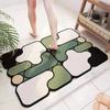 Heterotypic Diatom Printing Bathroom Thickening Mat Bath Non-slip Carpets In Wash Basin Bathtub Side Floor Rug Shower Room Doormat Memory Foam 3D Pad