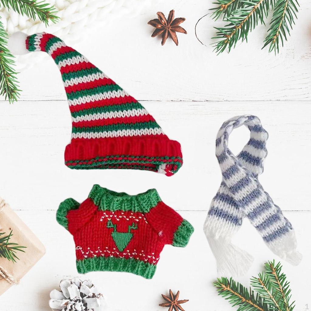 Кукольный рождественский свитер, одежда для маленьких девочек, симпатичные модные игрушечные наряды своими руками