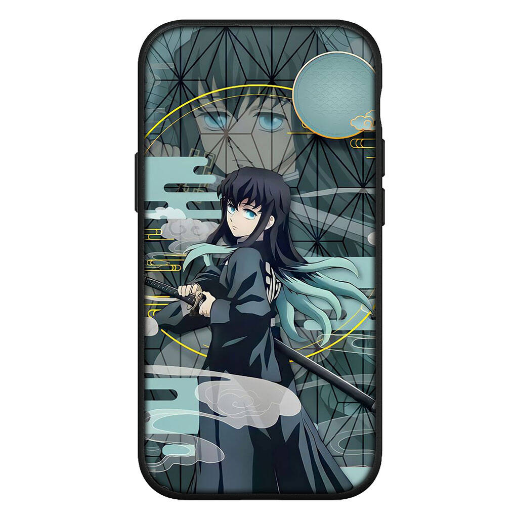 for Motorola Moto Edge 70 60 50 G54 G86 Samsung Galaxy S25 iPhone 17 16 15 Xiaomi Redmi Note 14 Pro Max Phone Case Demon Slayer Muichiro Tokito Cover
