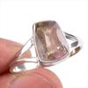 Ювелирное кольцо из чистого серебра 925 пробы с натуральным аметрином ручной работы, размер 8,5 B8g46