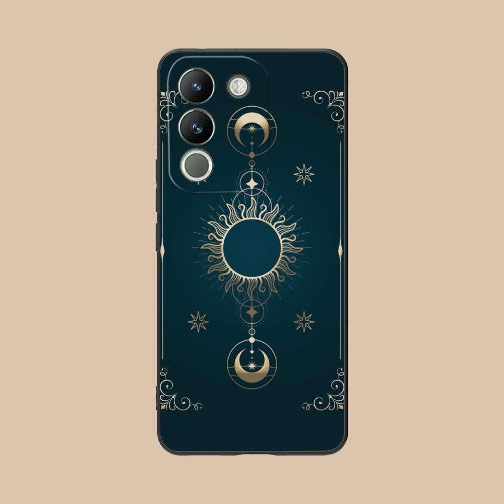 Чехол для мобильного телефона 'Солнце Луна' для VIVO Y77 76 75 74 73 72 58 56 55 51 50 38 36 Y19 Y18 Y03 Y01 5G Цветной печатный чехол